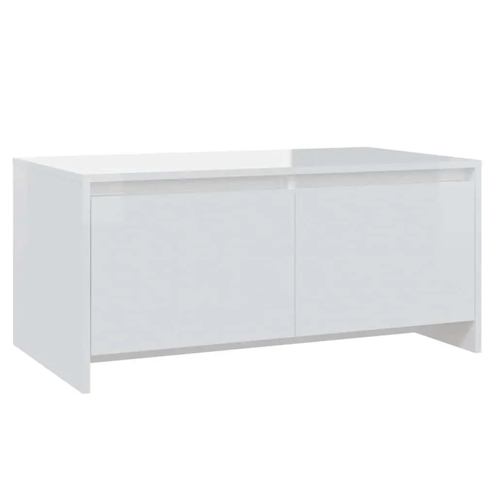 White Coffee Table with Drawers