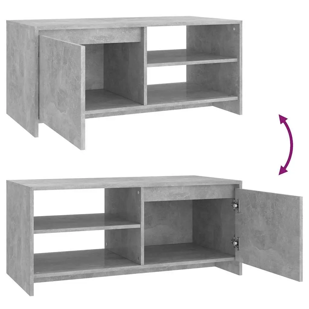 Coffee Table Modern Design Storage Compartment Door Shelf Living Room Furniture