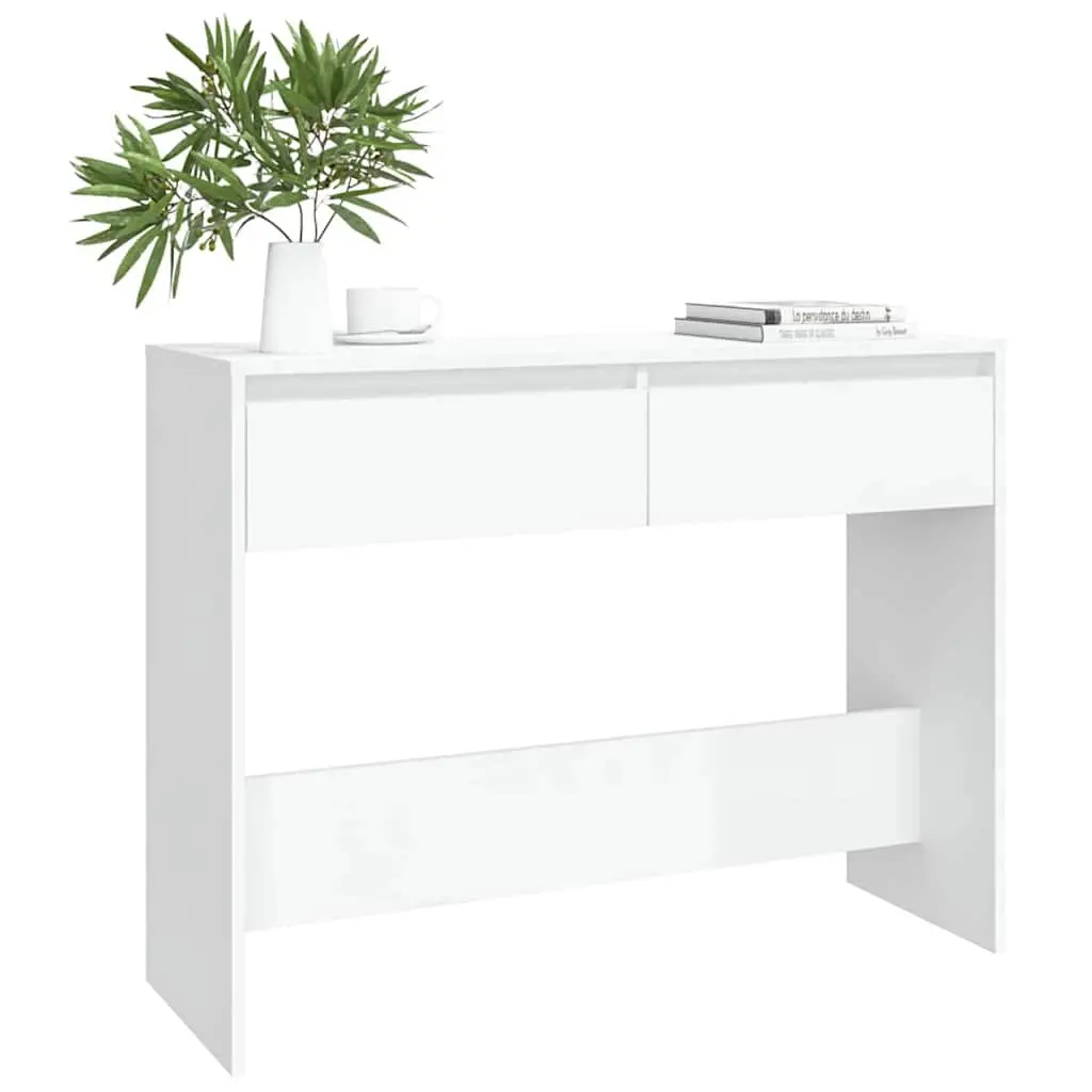 Console Table White Hallway Entrance Accent Side Storage Display Furniture