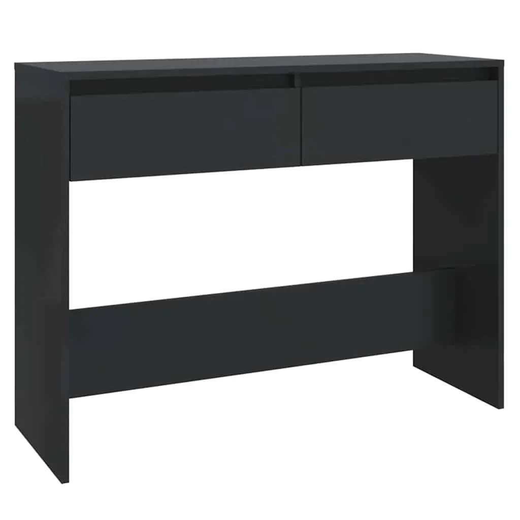 Console Table Black Compact Size for Hallway Entrance Furniture