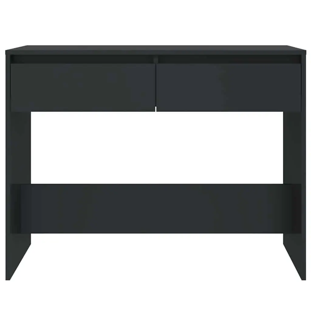 Console Table Black Compact Size for Hallway Entrance Furniture