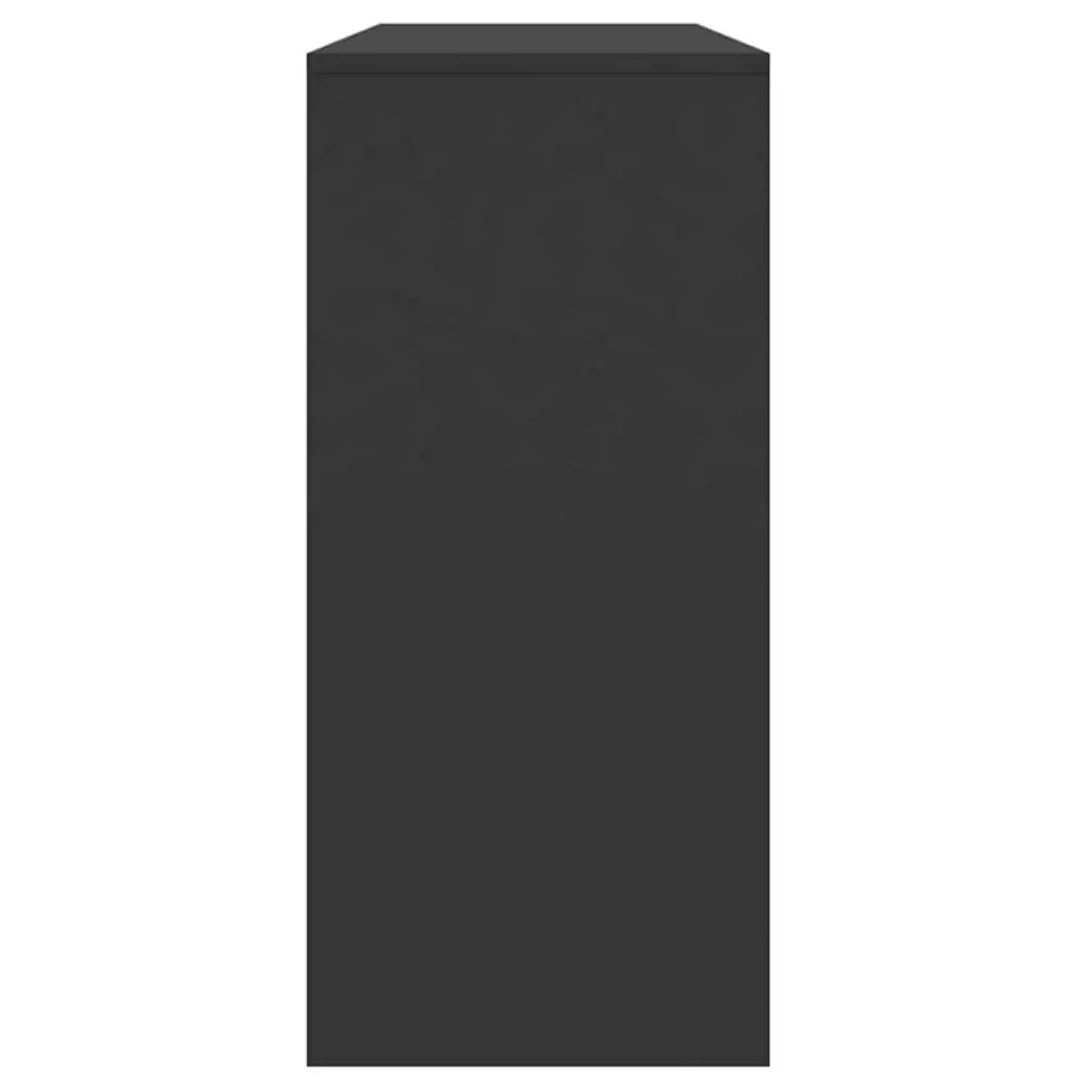 Console Table Black Compact Size for Hallway Entrance Furniture