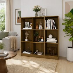 Your Friendly Honey Brown Pinewood Book Cabinet