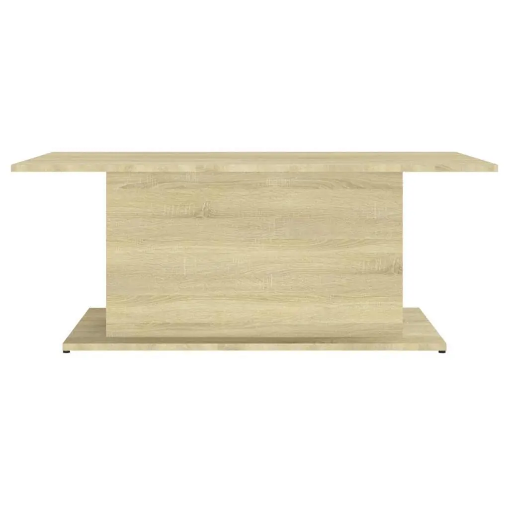 Coffee Table Sonoma Oak Engineered Wood Living Room Accent Furniture Beige