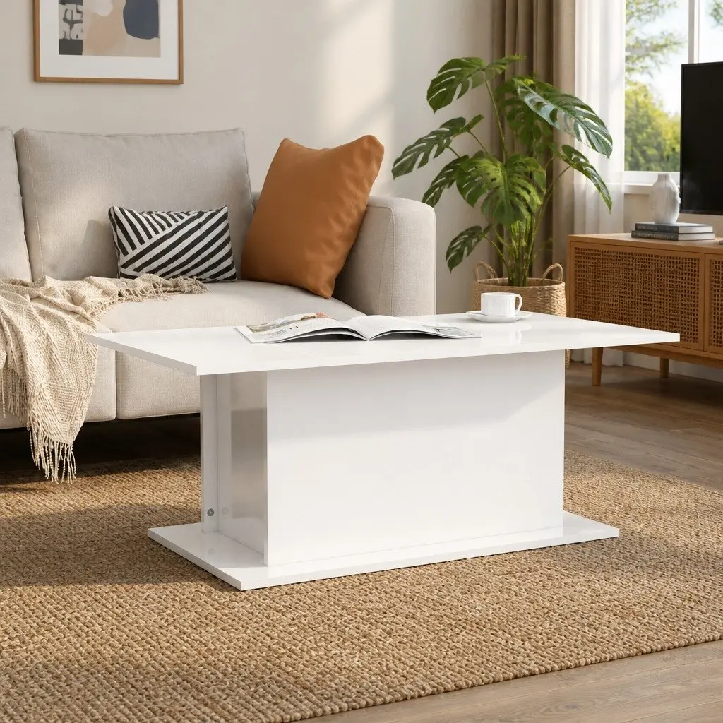 High Gloss White Coffee Table