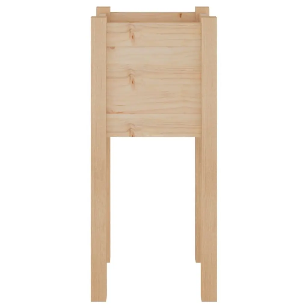 Garden Planters Wooden Raised Beds 31x31x70 cm Outdoor Flower Box