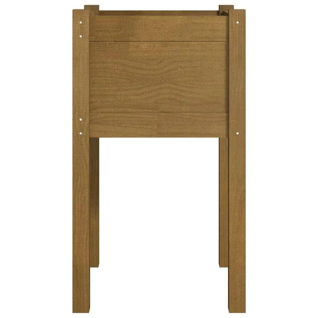 Garden Planter Box Wooden Raised Bed Large Deep Container 40 x 40 x 70 cm