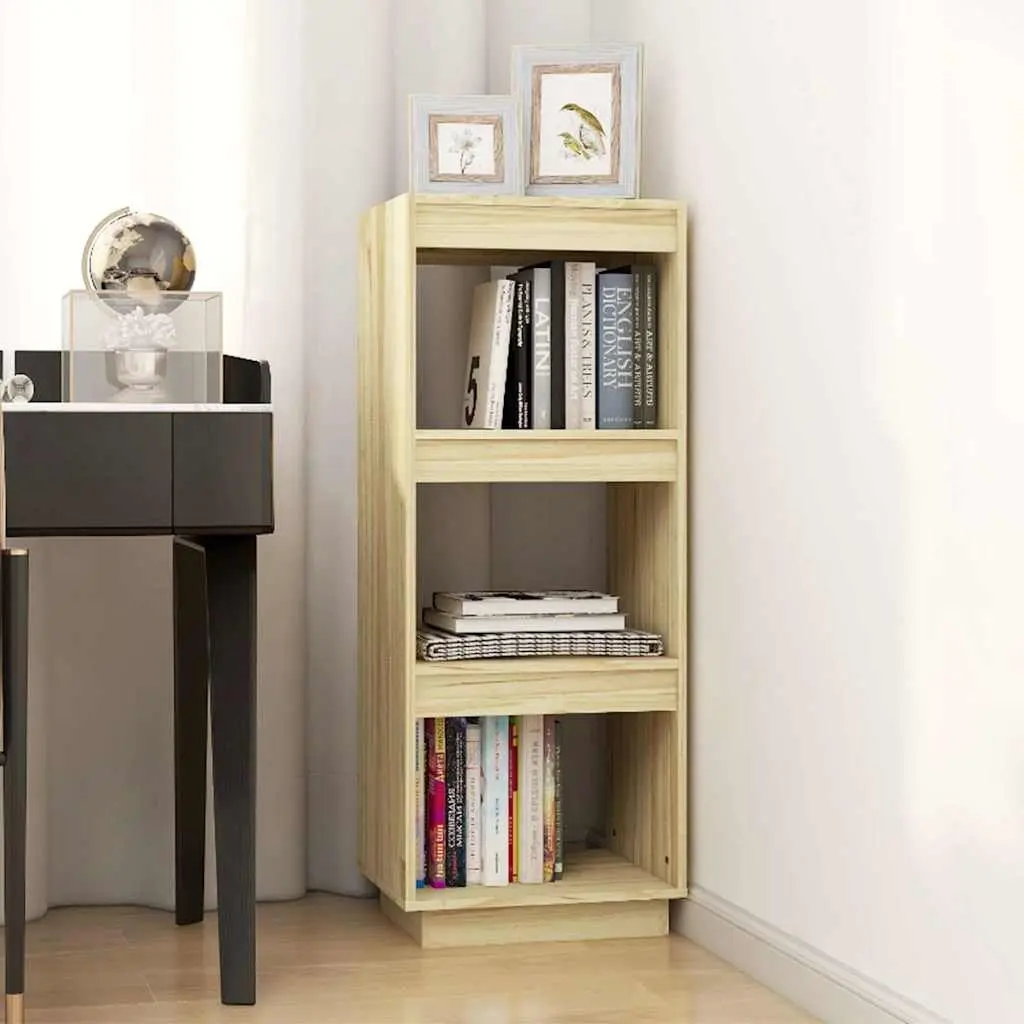 Solid Pinewood Book Cabinet Room Divider Bookshelf 40x35x103cm