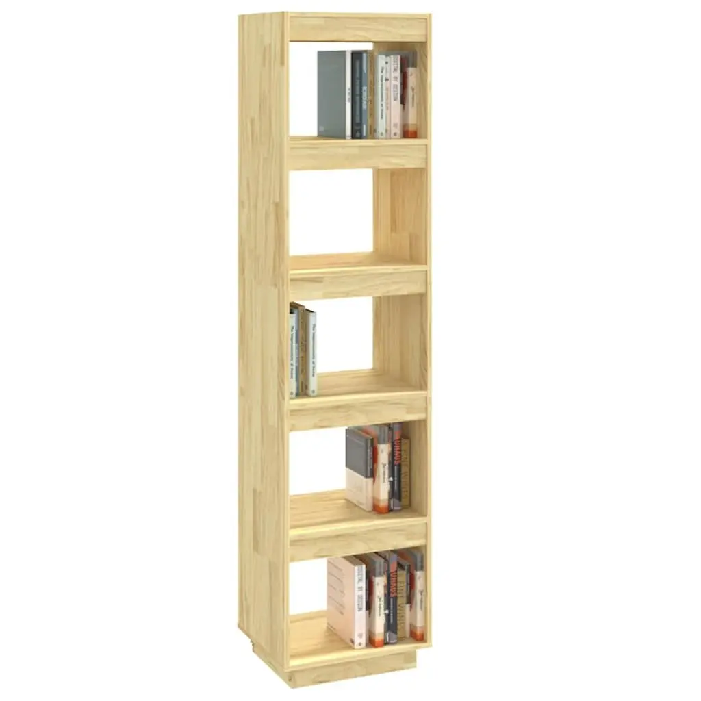Solid Pinewood Book Cabinet 40x35x167cm