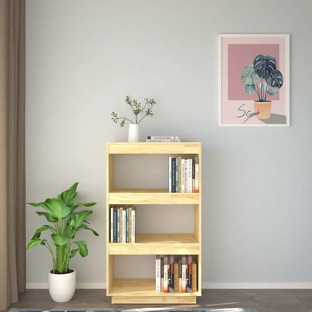 Wooden Book Cabinet Room Divider Brown 60W x 35D x 103H cm