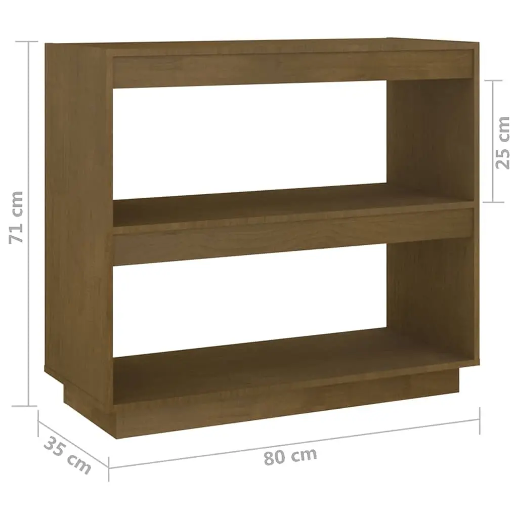 Wooden Book Cabinet Storage Shelving Unit for Living Room Bedroom Honey Brown