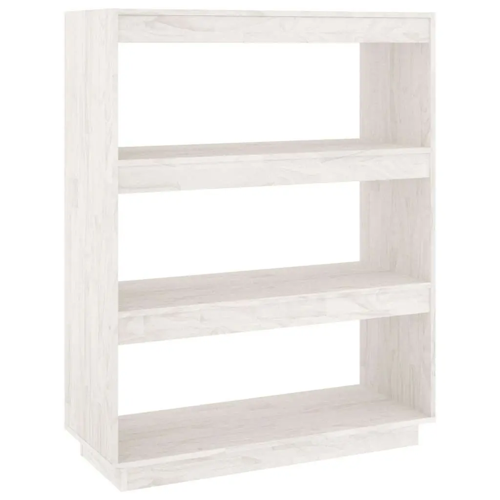 Book Cabinet Room Divider White Wooden Shelving Unit Storage Organiser Standing