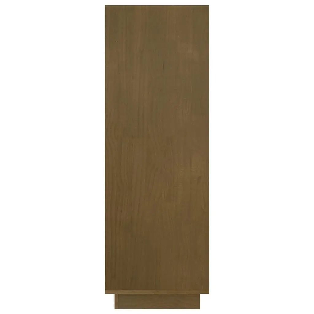 Wooden Book Cabinet Room Divider Honey Brown 80x35x103cm Solid Pinewood