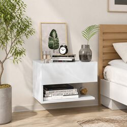 Friendly White Bedside Cabinet for Your Bedroom