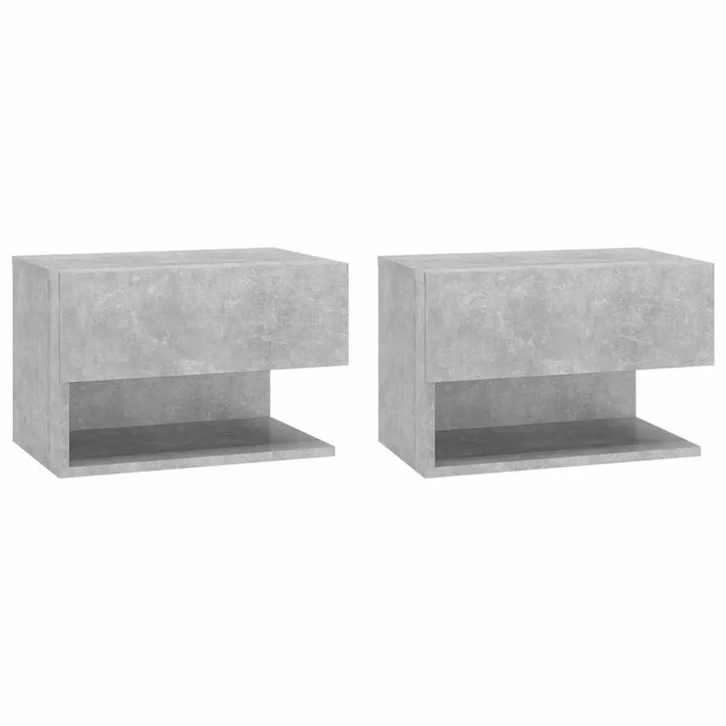 Grey Floating Shelves