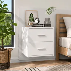Your Essential Wall-Mounted Bedside Cabinet with Drawer