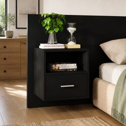Your Perfect Black Floating Bedside Cabinet Awaits
