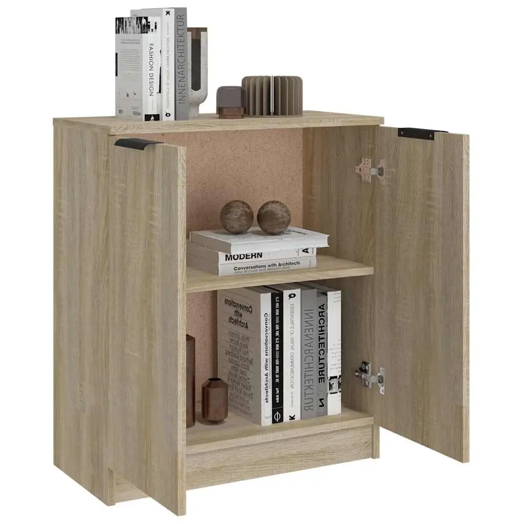 Sideboard Brown Engineered Wood Storage Cabinet 60x30x70cm