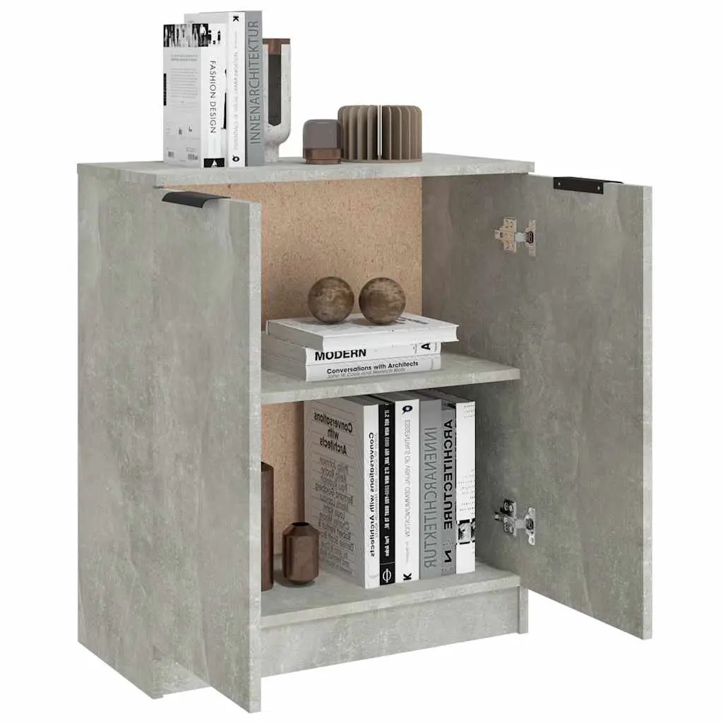 Sideboard Storage Cabinet Engineered Wood Grey 60W x 30D x 70H cm