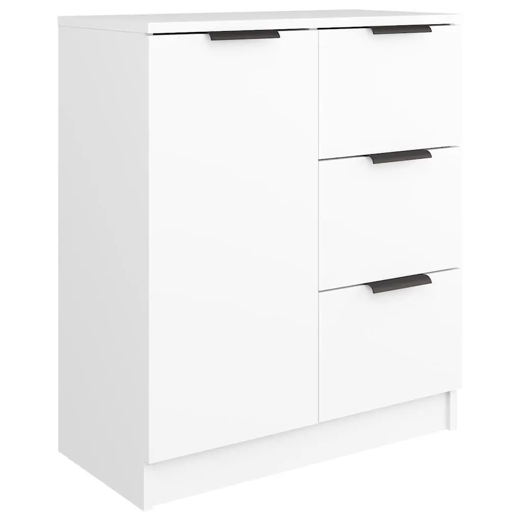 White Sideboard Cabinet Engineered Wood 60x30x70 cm
