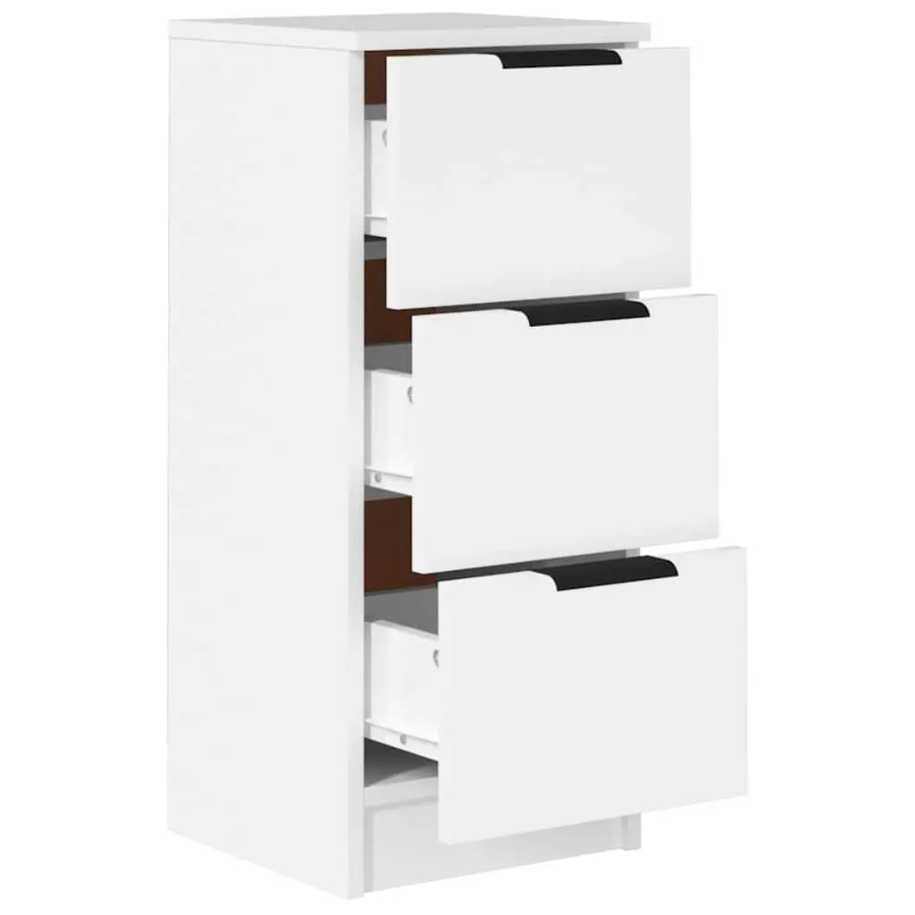 Sideboard Cabinet White 30x30x70cm Storage Drawers