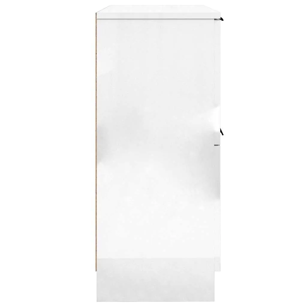 Sideboard Cabinet 30x30x70cm High Gloss White Storage Furniture Living Room