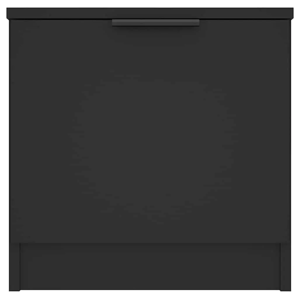 Bedside Cabinets Black 40x39x40 cm 2 Piece Nightstand Storage End Table