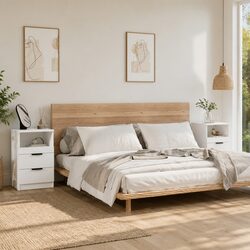 You're Going to Love These White Bedside Cabinets