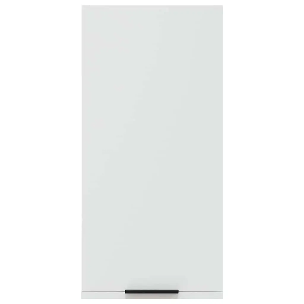 Wall-Mounted Bathroom Cabinet White One-Door Storage Unit 32x20x67cm