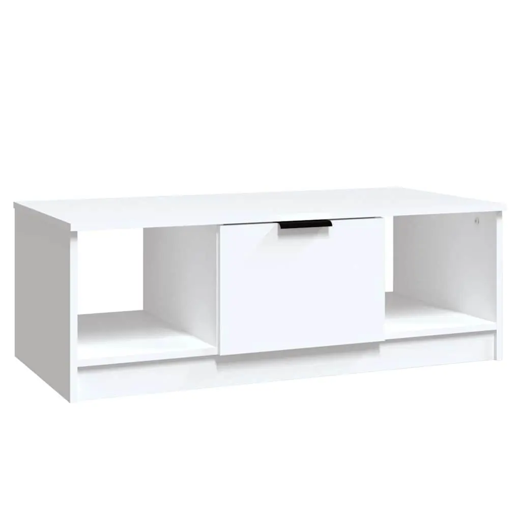 Coffee Table with Storage Compartments White 102 x 50 x 36 cm