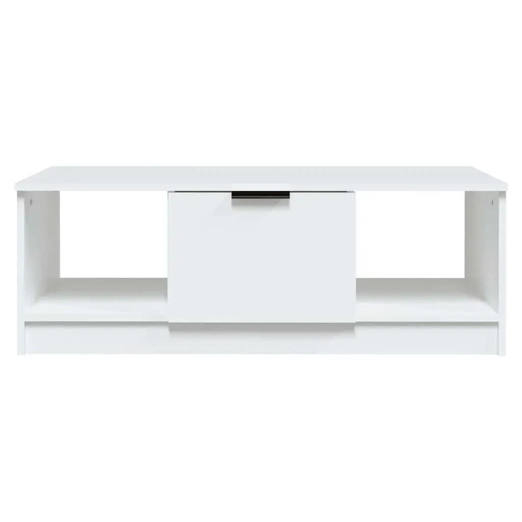 Coffee Table with Storage Compartments White 102 x 50 x 36 cm