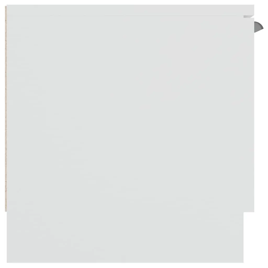 TV Cabinet White Engineered Wood 102x35x36.5 cm Media Storage Unit