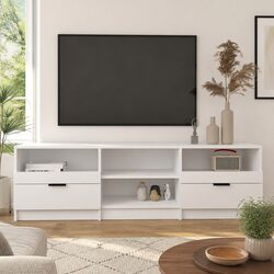 Your Friendly White Engineered Wood TV Cabinet Awaits