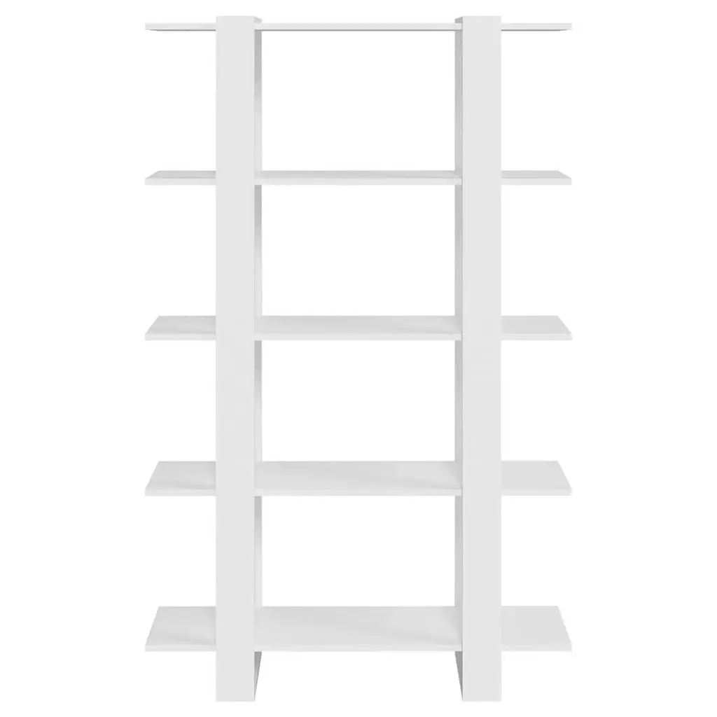 Book Cabinet Room Divider White Shelving Unit 100x30x160cm Storage Organizer