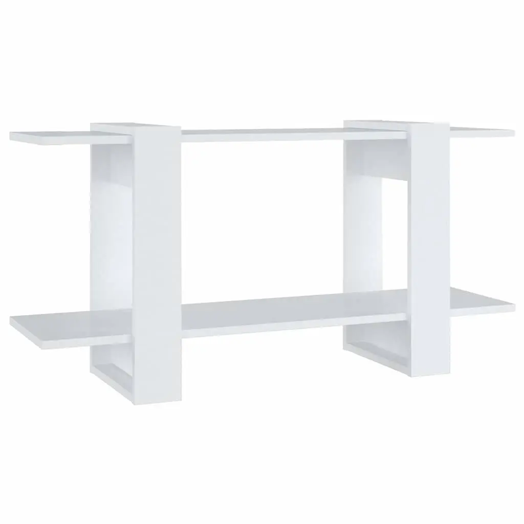 Book Cabinet White Shelving Unit Engineered Wood 100 x 30 x 51 cm