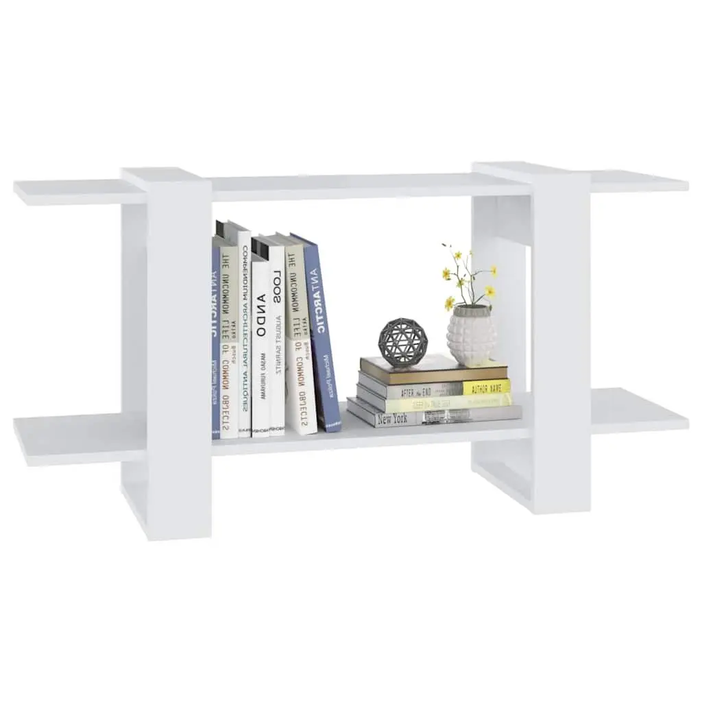 Book Cabinet White Shelving Unit Engineered Wood 100 x 30 x 51 cm