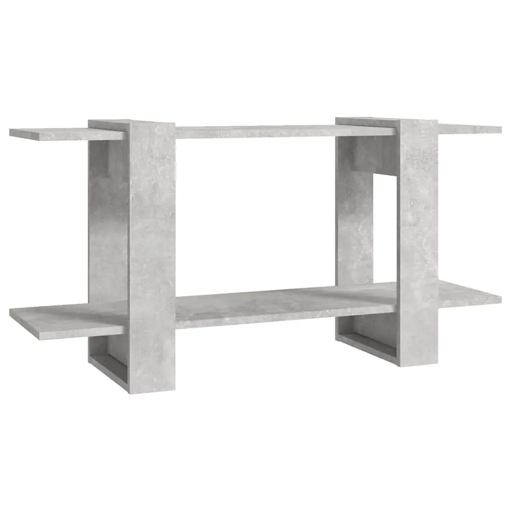 Book Cabinet Grey Shelving Unit 100x30x51cm