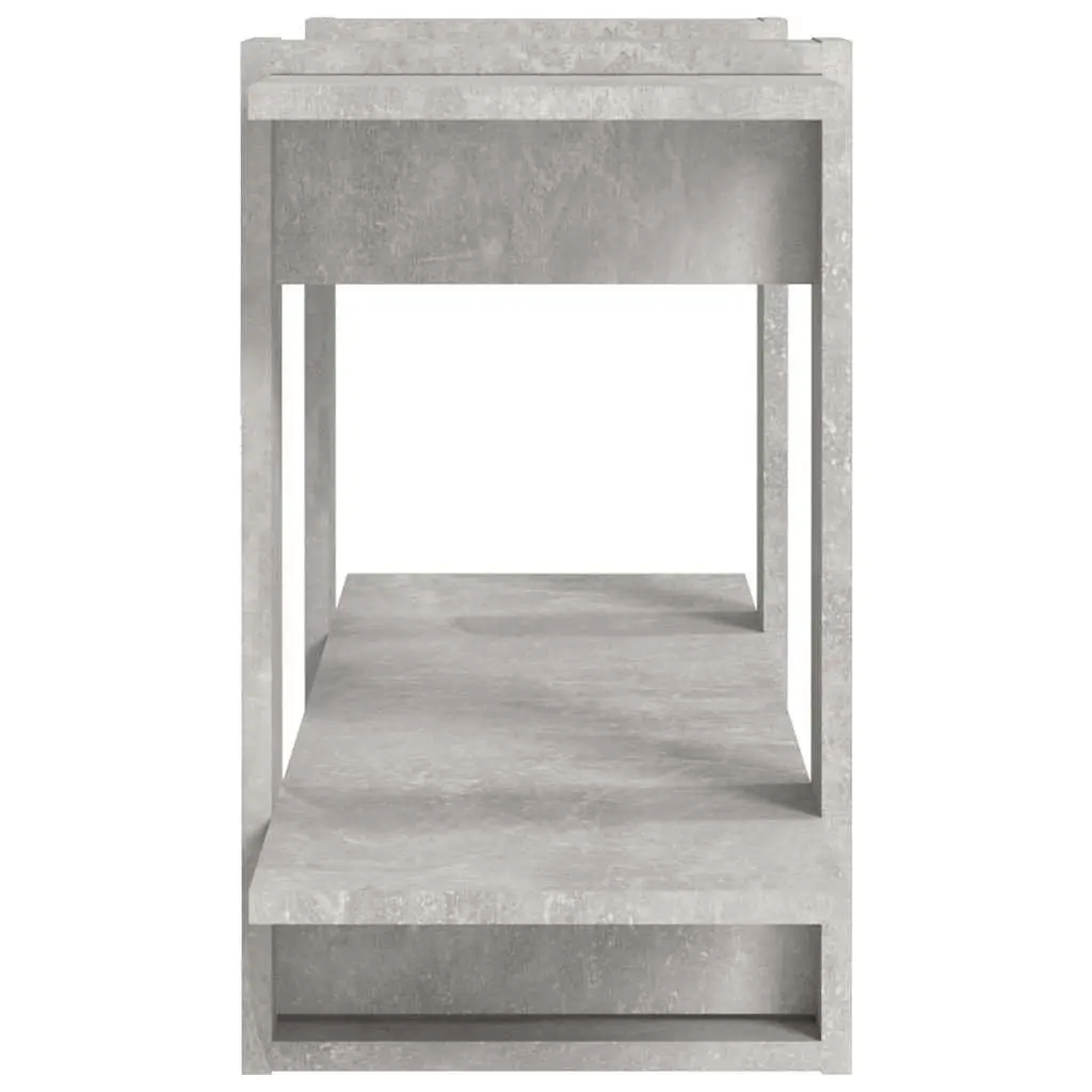 Book Cabinet Grey Shelving Unit 100x30x51cm