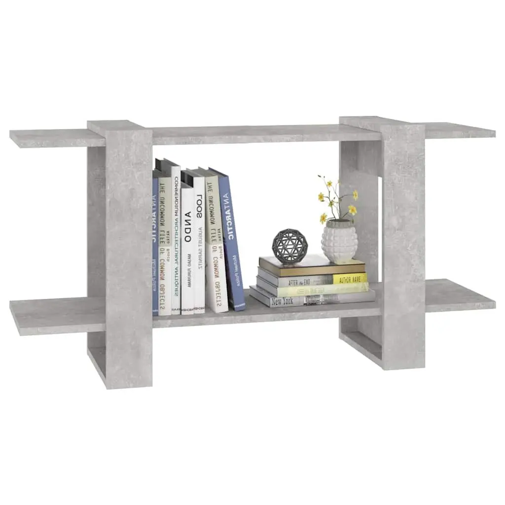 Book Cabinet Grey Shelving Unit 100x30x51cm