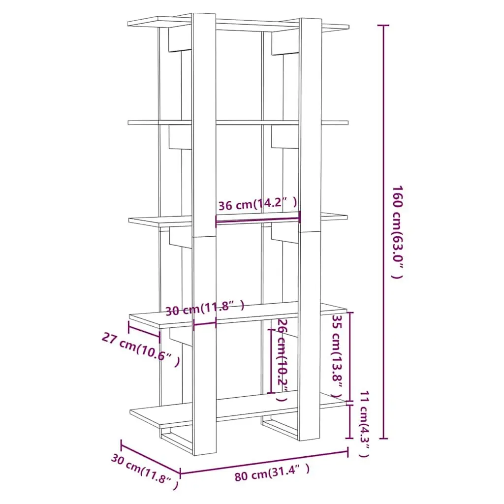 Black Book Cabinet Room Divider