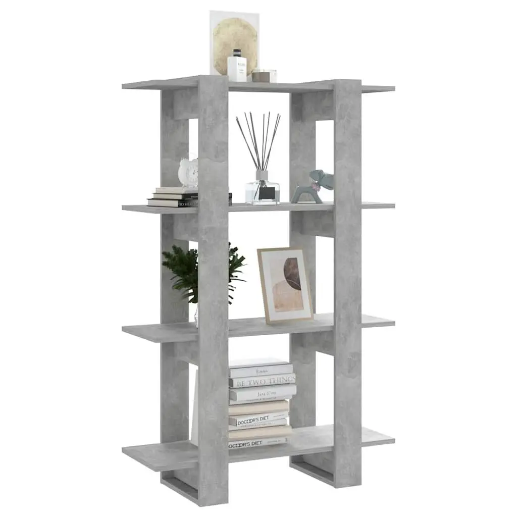 Grey Wooden Book Cabinet