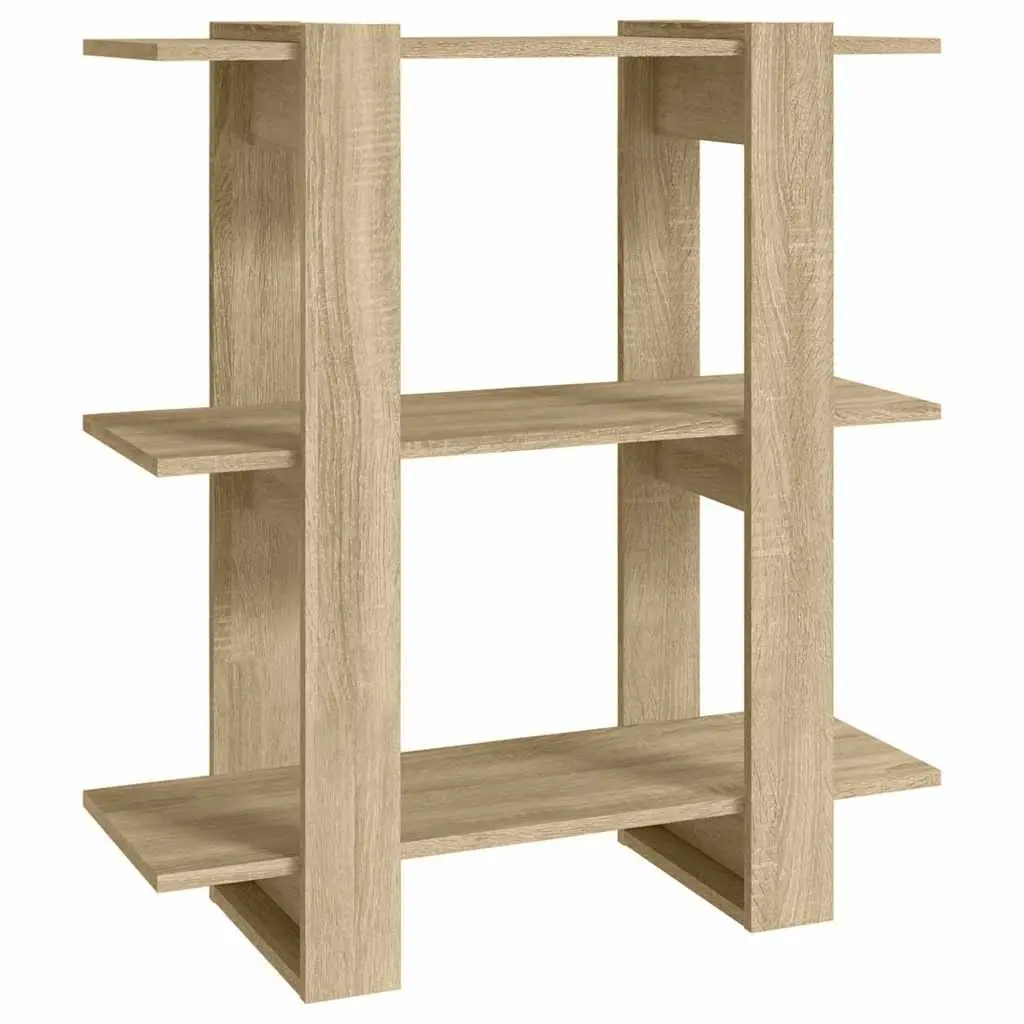 Book Cabinet Wooden Room Divider Storage Organizer Brown 80x30x87 cm