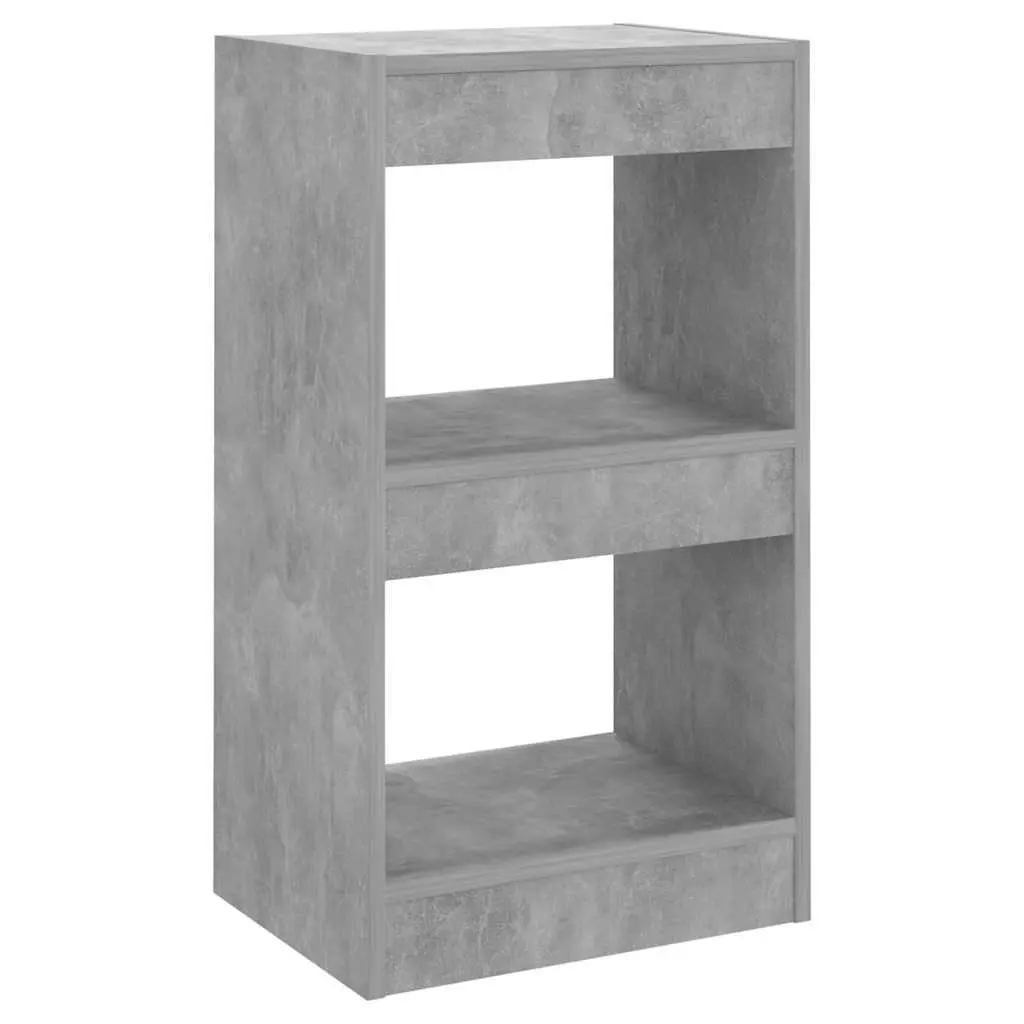 Book Cabinet Room Divider Grey Shelving Unit 40 x 30 x 72 cm
