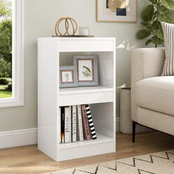 Book Cabinet Room Divider Storage Shelf High Gloss White Hallway Living Space