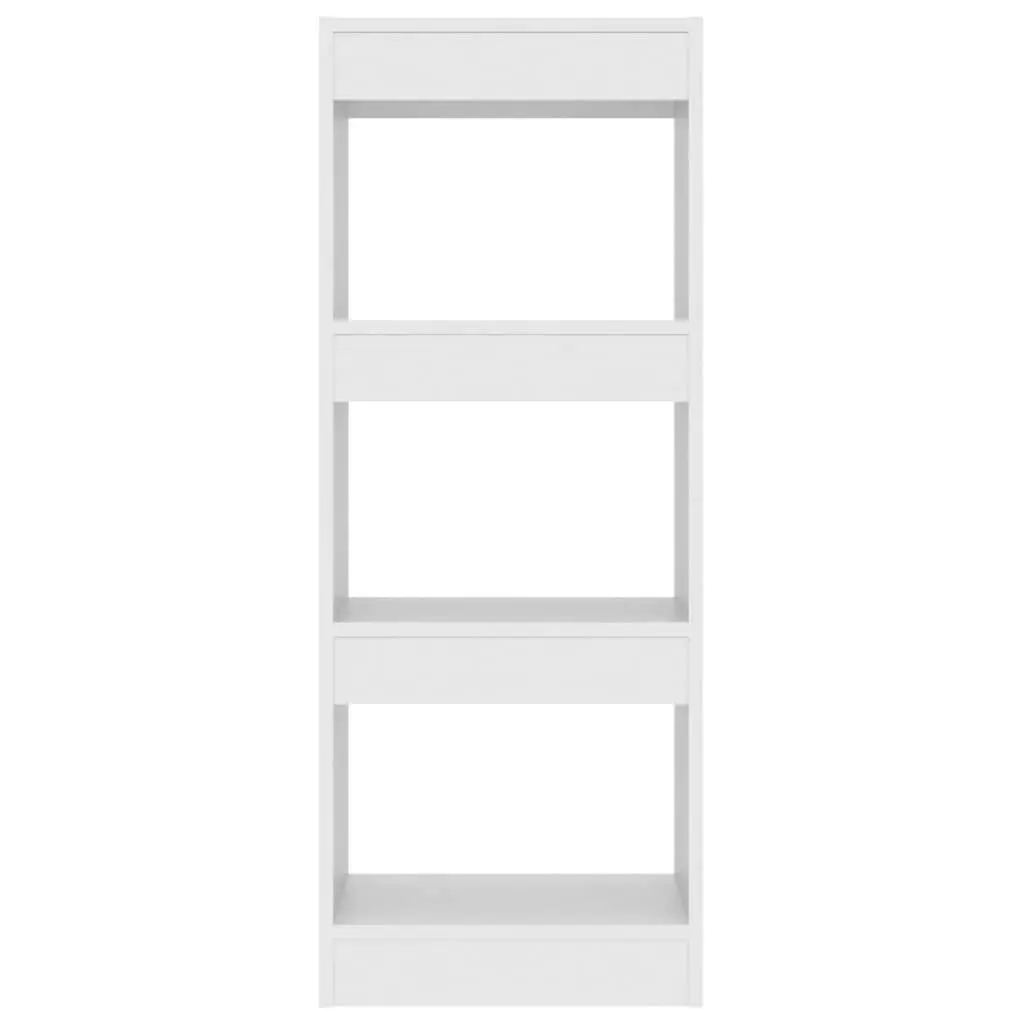 Book Cabinet Room Divider White Engineered Wood 40 x 30 x 103 cm
