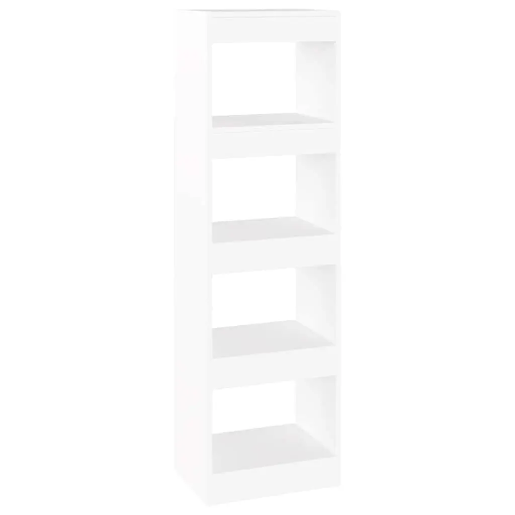 White Book Cabinet Storage Organiser Room Divider 40x30x135cm