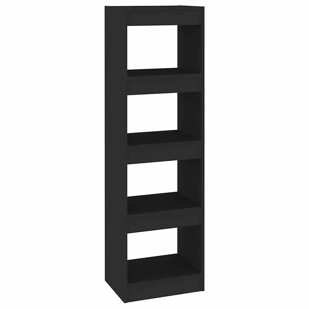 Book Cabinet Room Divider Black 40 x 30 x 135 cm Storage Shelving Unit Bookcase Standing Shelf