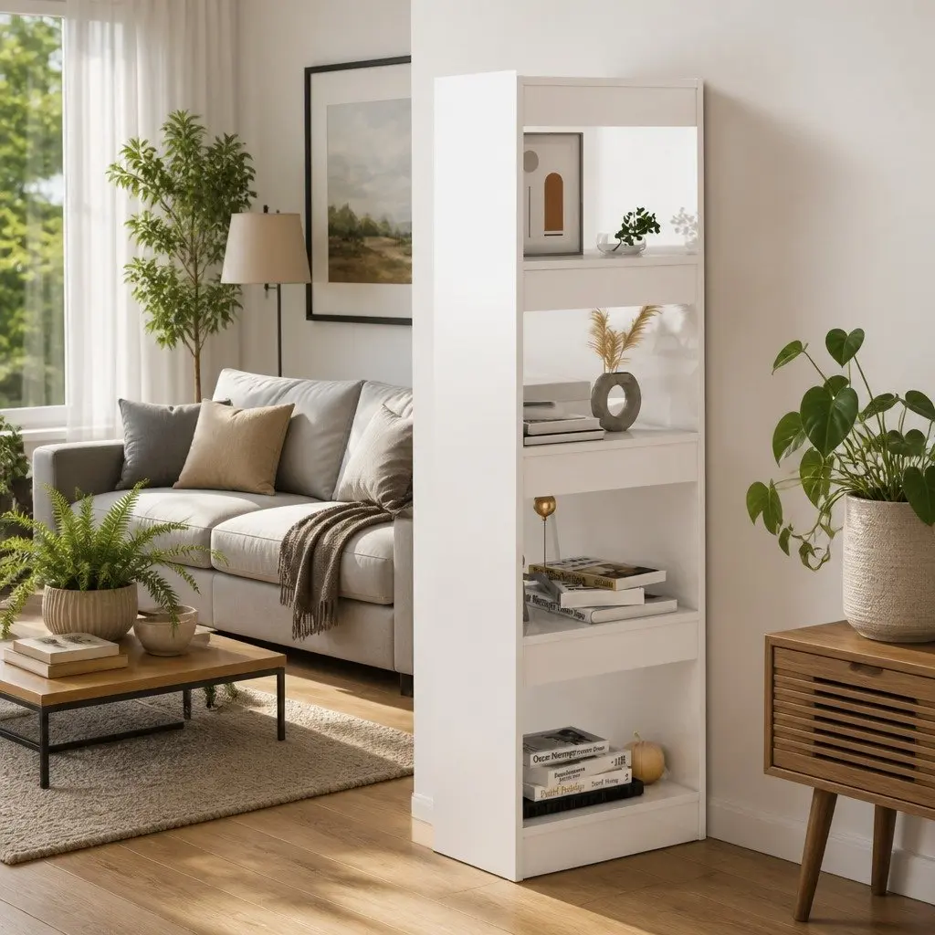 White Gloss Book Cabinet