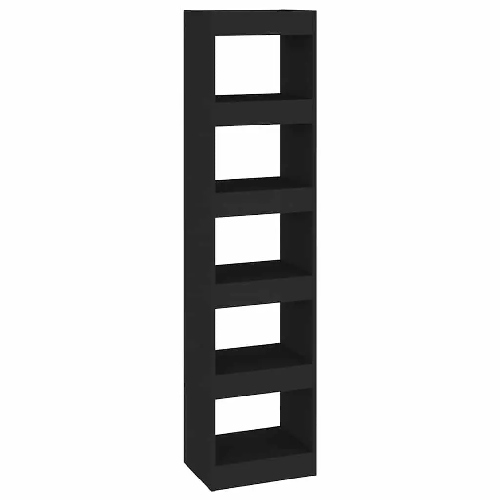 Book Cabinet Room Divider Black 40x30x166 cm