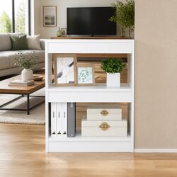 Friendly White Book Cabinet: Your Ideal Organizer and Divider